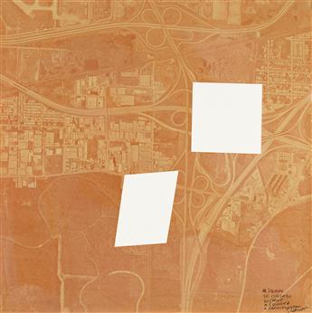 SOL LEWITT (1928 - 2007) A Square of Chicago without a Square and a Parallelogram.                                                               